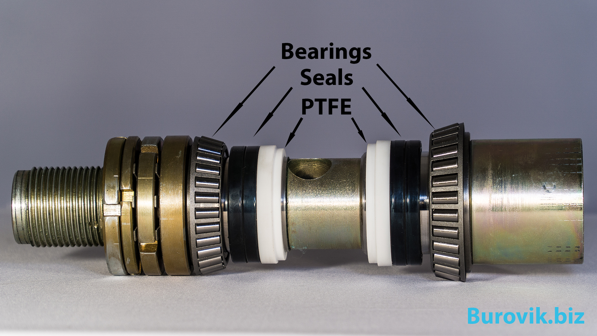 Swivel seals and shaft